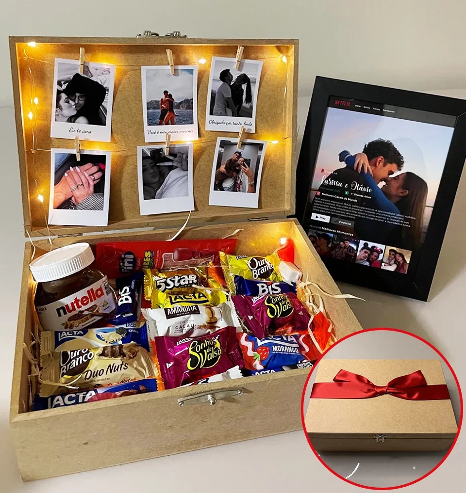 Box Love Polaroid Completo + Quadro